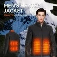 SNOW DEER Heated Jacket for Men with Battery Pack Included - Windproof Heated Coats for Men with Smart Temperature Control