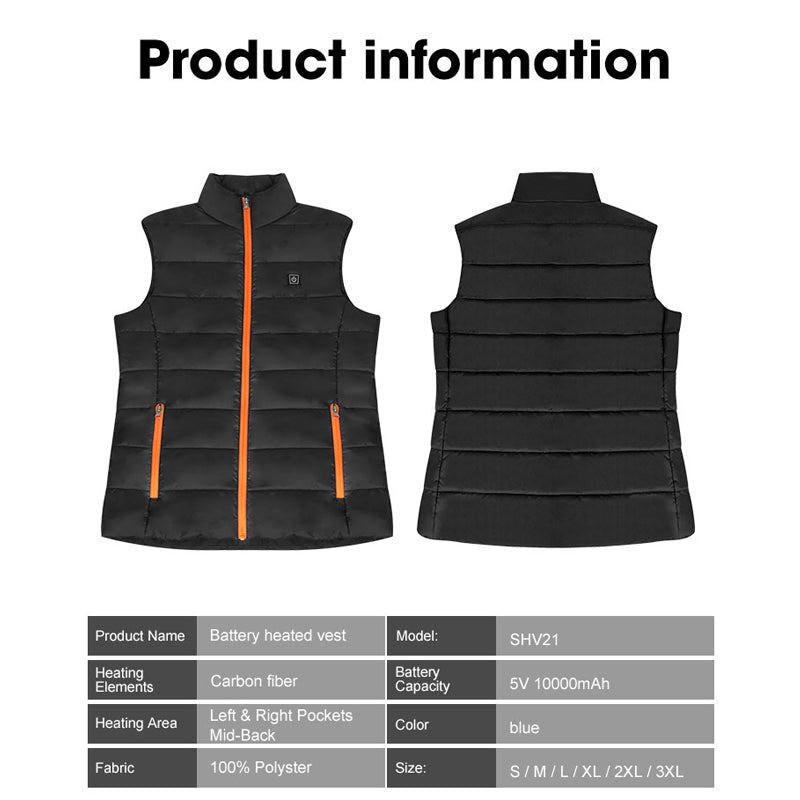 Load image into Gallery viewer, SNOW DEER Women&#39;s 5V 10000mah Heated Vest Up To 4XL
