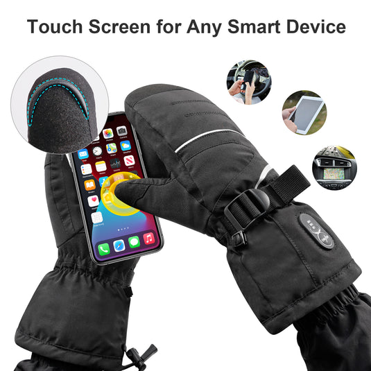 SNOW DEER Heated Gloves for Men Women, Electric Glove Rechargeable Battery Heated Hand for Motorcycle Biking Hunting Arthritis Skiing Working