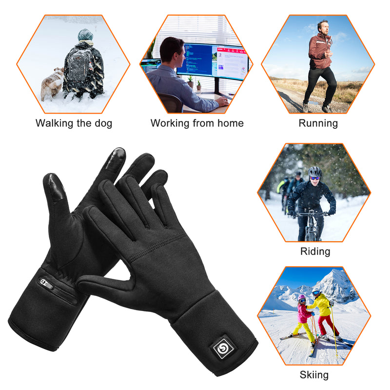 Load image into Gallery viewer, Snow Deer Heated Breathable Thin Glove Liners
