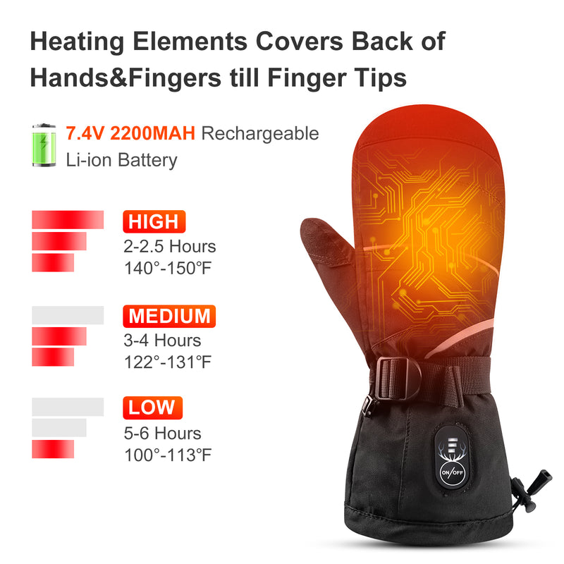 Load image into Gallery viewer, SNOW DEER Heated Gloves for Men Women, Electric Glove Rechargeable Battery Heated Hand for Motorcycle Biking Hunting Arthritis Skiing Working
