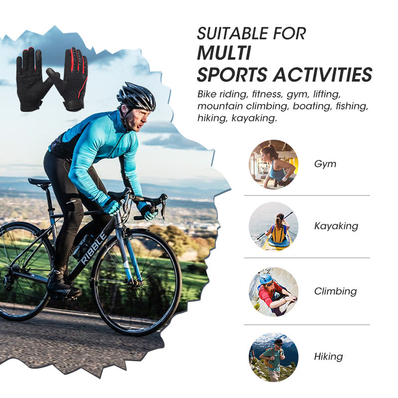 Load image into Gallery viewer, SNOW DEER Workout Gloves, Full Finger Padded Palm Weight Lifting Gym Gloves for Men &amp; Women, Touch Screen Fingertips Washable Grip Gloves
