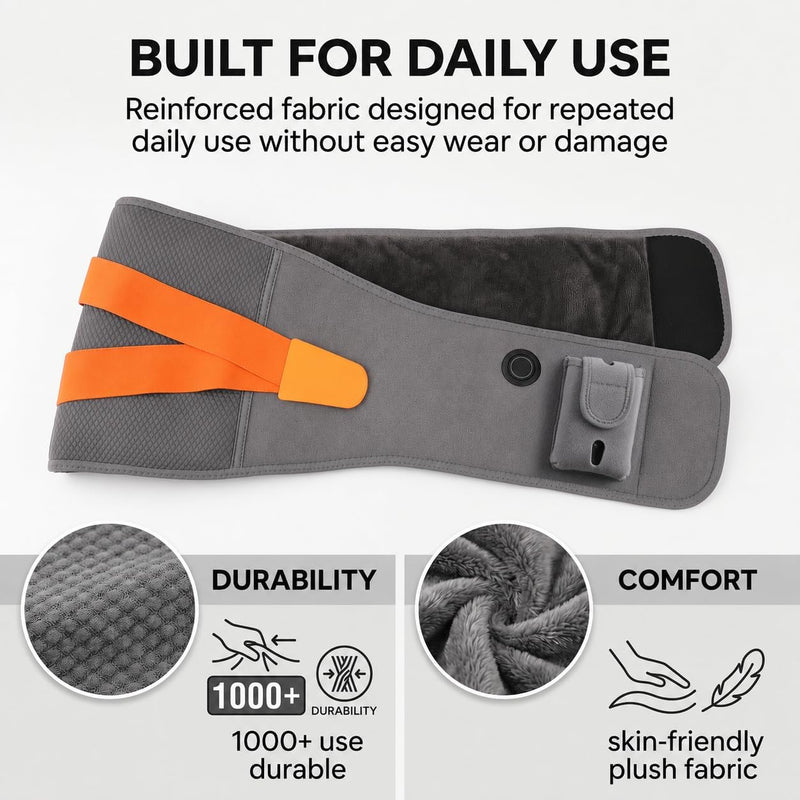 Load image into Gallery viewer, SNOW DEER 10000mAh Wireless Graphene Heated Waist Wrap, 240cm² Heating Pad Type-C Fast Charge Auto Shut Off 60 Inch Adjustable Belt
