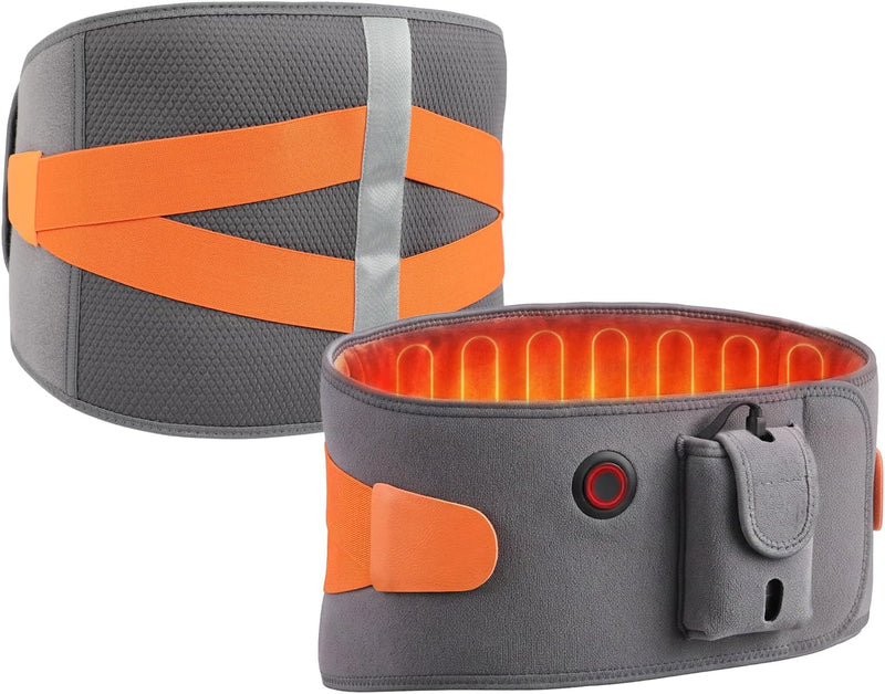 Load image into Gallery viewer, SNOW DEER 10000mAh Wireless Graphene Heated Waist Wrap, 240cm² Heating Pad Type-C Fast Charge Auto Shut Off 60 Inch Adjustable Belt
