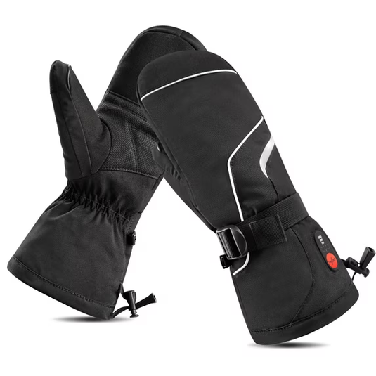 SNOW DEER Upgraded Heated Gloves for Men & Women - Rechargeable Electric Mittens with Battery Display, Waterproof for Skiing, Hiking & Winter Work