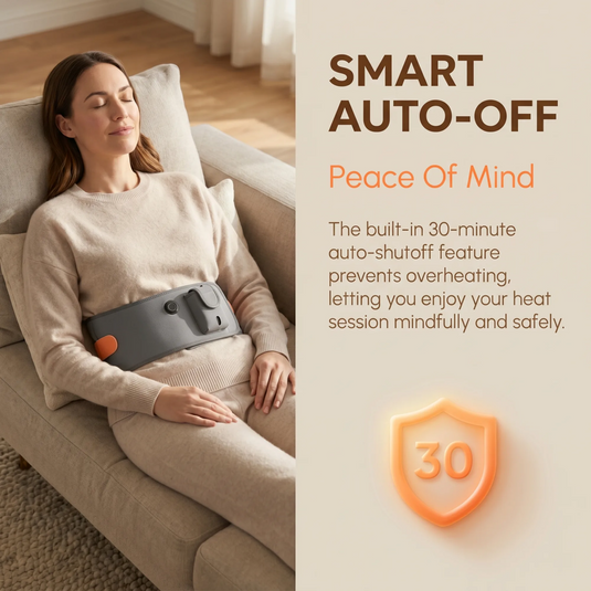 SNOW DEER Lumbar Support Belt with Soothing Warmth, Upgraded Heated Waist Belt with Graphene Heating, 10000mAh Cordless Heated Lumbar Support Wrap with 4 Heat Settings for Daily Comfort, Office, Home
