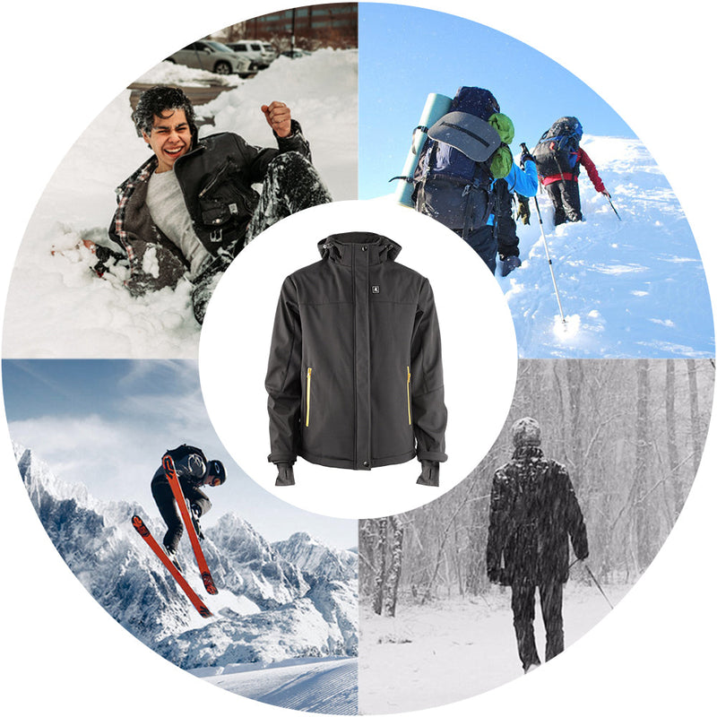 Load image into Gallery viewer, Snow Deer 7.4V Men&#39;s Waterproof Battery Heated Jackets
