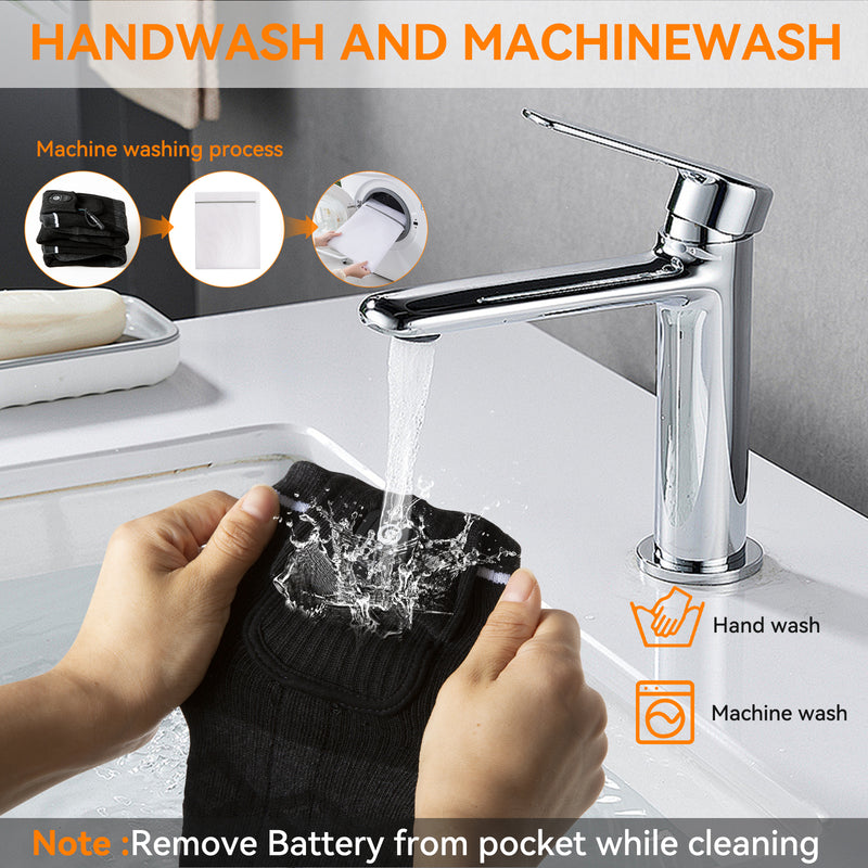 Load image into Gallery viewer, SNOW DEER Heated Socks, APP Control Electric Heated Socks for Men Women, Rechargeable Battery Powered Warm Socks, Washable Thermal Socks Foot Warmer for Winter Hunting Skiing Hiking Camping
