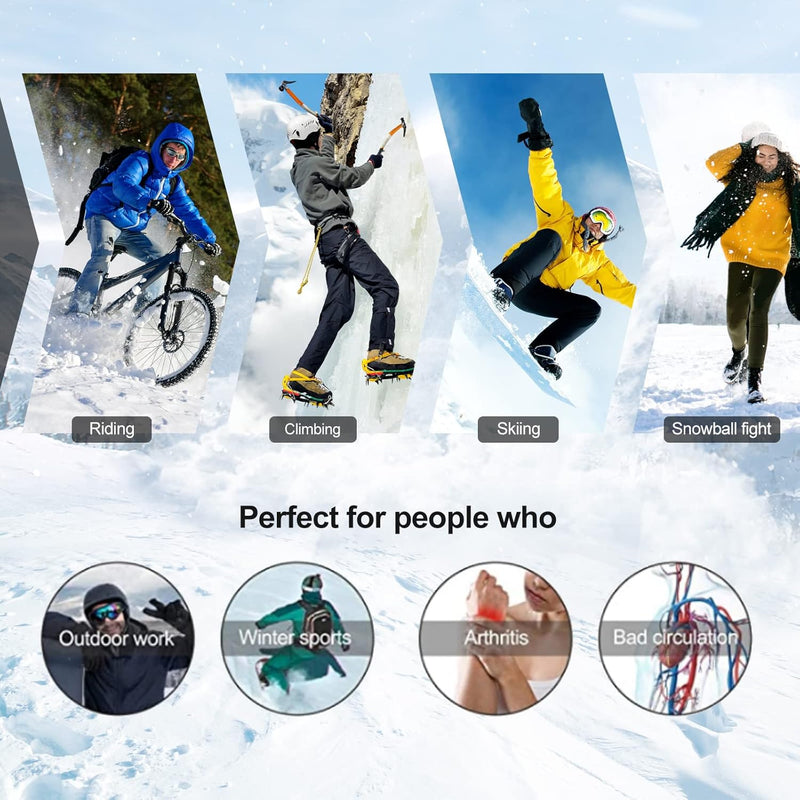 Load image into Gallery viewer, SNOW DEER Heated Gloves for Men Women, Electric Glove Rechargeable Battery Heated Hand for Motorcycle Biking Hunting Arthritis Skiing Working
