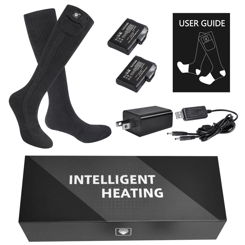 Load image into Gallery viewer, SNOW DEER Heated Socks for Men Women, Rechargeable Electric Socks for Cold Feet
