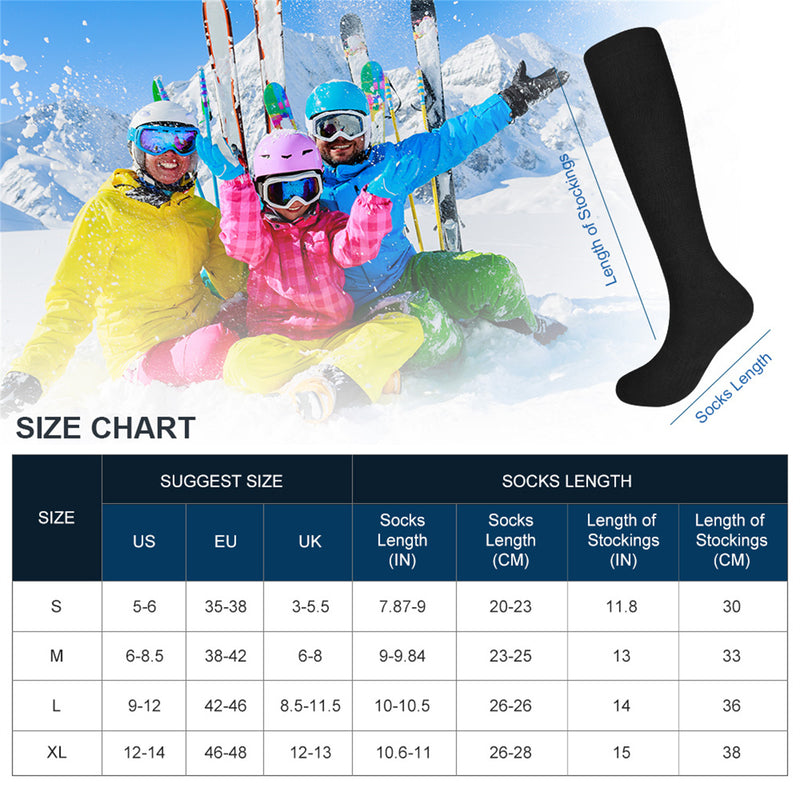 Load image into Gallery viewer, SNOW DEER Heated Socks for Men Women, Rechargeable Electric Socks for Cold Feet
