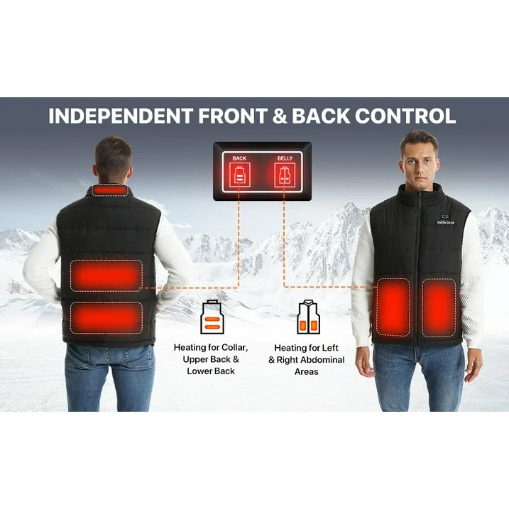 Load image into Gallery viewer, SNOW DEER Heated Vest for Women Men, Heated Jacket Clothing with Battery Pack Included Electric Heating for Hunting Fishing
