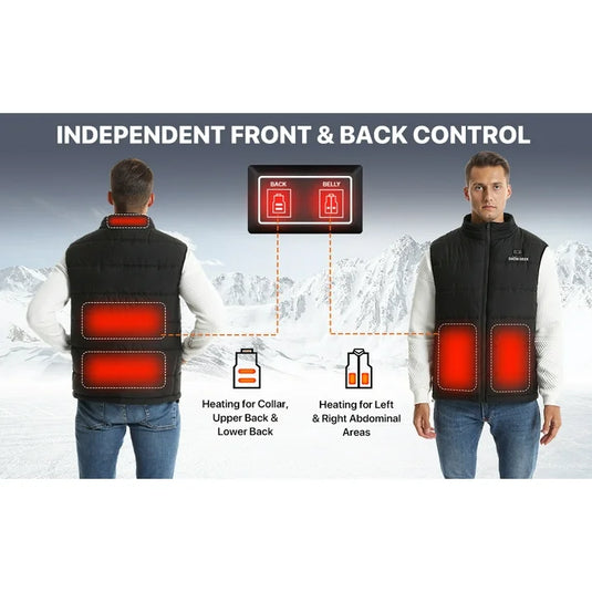 SNOW DEER Heated Vest for Women Men, Heated Jacket Clothing with Battery Pack Included Electric Heating for Hunting Fishing