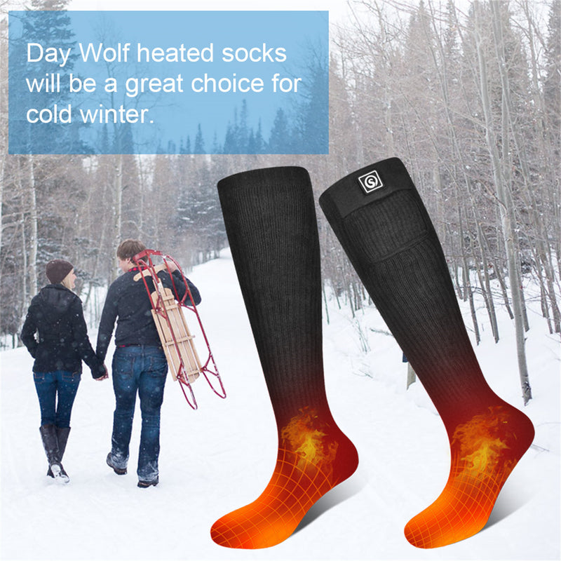 Load image into Gallery viewer, SNOW DEER Heated Socks for Men Women, Rechargeable Electric Socks for Cold Feet
