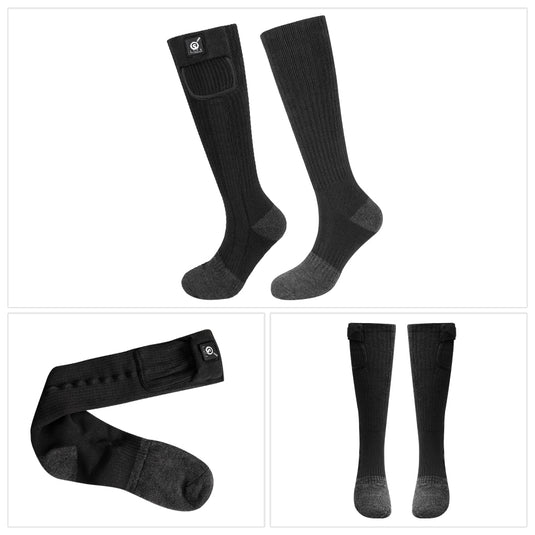 SNOW DEER Heated Socks,Men Women Electric Battery Socks Foot Warmer