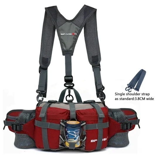 Portable Outdoor Sports Waist Pack 5L Waterproof Hiking Shoulder Bag Cycle Camping Travel Men Women Unisex Waterproof Waist Bag