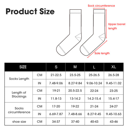 SNOW DEER Heated Socks, Rechargeable Electric Socks with 3 Heat Settings, 10 Hours Heating time Winter Foot Warmers with Large Capacity Batteries for Men/Women