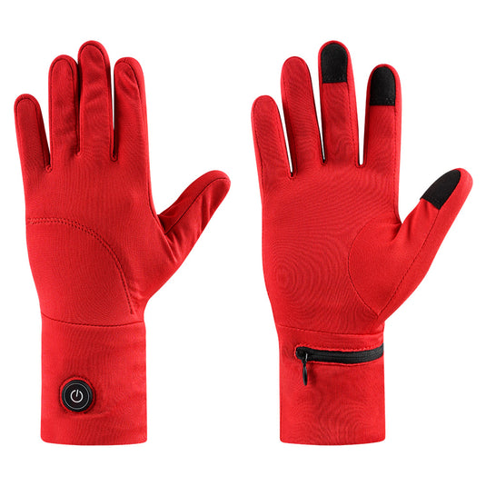 Snow deer Unisex Heated Glove Liners Rechargeable Battery Electric Heated Gloves Winter Warm Glove Liners for Arthritis Raynaud Thin Gloves Riding Ski Snowboarding Hiking Cycling Hand Warmers