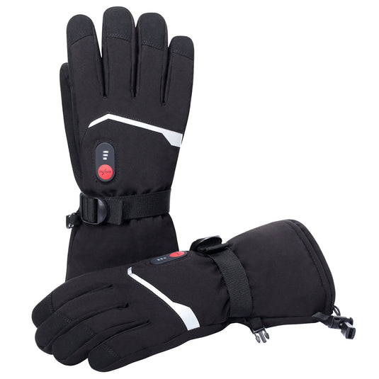 Snow Deer Heated Gloves, Unisex Rechargeable Battery Powered Electric Heating Glove for Winter Outdoor Working Snow Ski Snowboarding Hunting Snowmobiling Motorcycle Riding