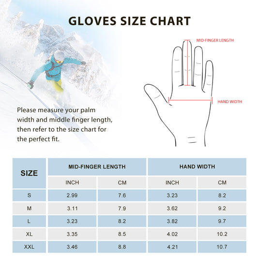 SNOW DEER Heated Gloves for Men Women with 10 Hours Warm Electric Heated Ski Gloves Waterproof Rechargeable Winter Gloves Thinsulate Touchscreen Outdoor Cold Weather Gloves