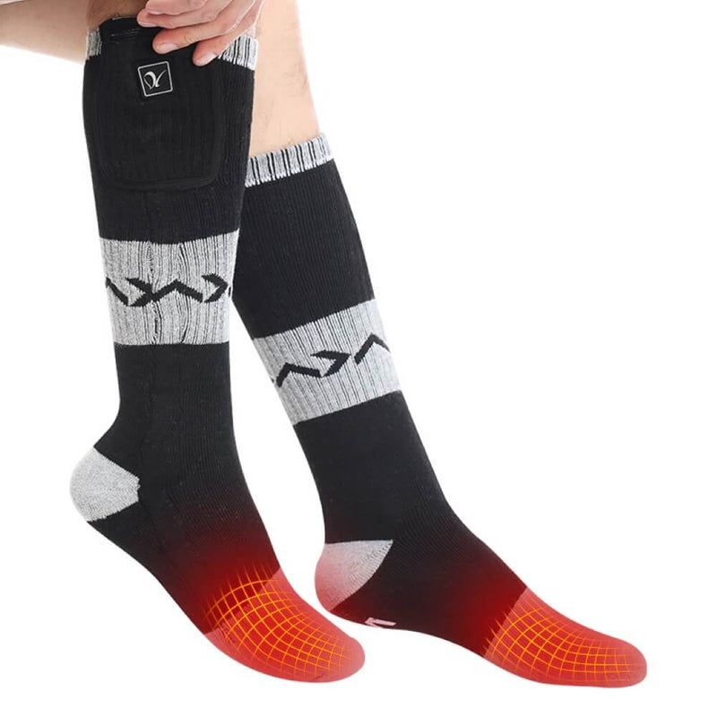 Load image into Gallery viewer, SNOW DEER  7.4V 2200mah Cotton Rechargeable Heated Socks Men Women
