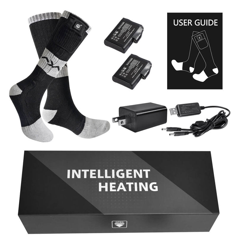 Load image into Gallery viewer, SNOW DEER  7.4V 2200mah Cotton Rechargeable Heated Socks Men Women
