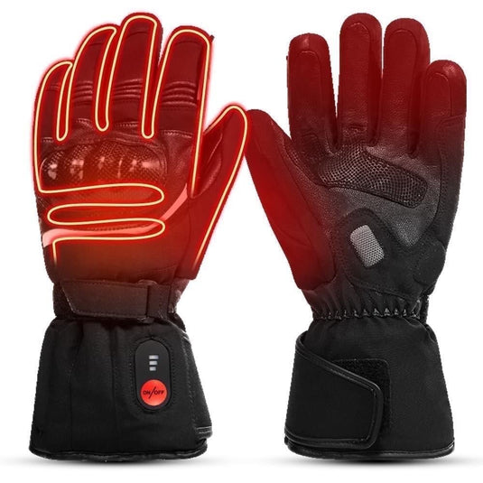 Electric Heated Rechargeable Gloves For Men & Women – Waterproof, Touchscreen, Skiing/Snowboarding