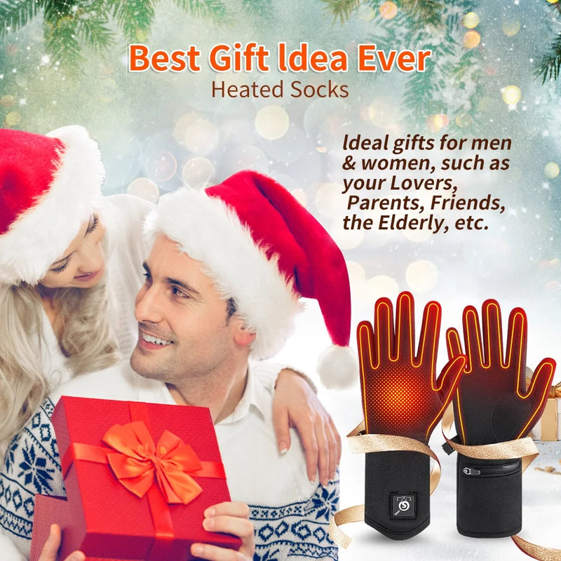 Load image into Gallery viewer, Snow Deer Heated Gloves Mittens for Men Women Supreme Feel Rechargeable Electric Battery Ski Snowboarding Hiking Cycling Hunting Gloves Hand Warmer Gift Idea
