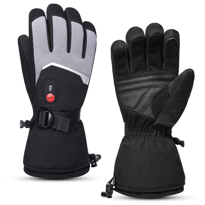 Snow Deer Gloves for Men Women, Rechargeable Electric Heated Gloves ,Heated Skiing Gloves and Snowboarding Gloves
