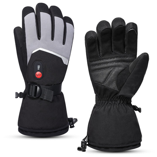 Snow Deer Gloves for Men Women, Rechargeable Electric Heated Gloves ,Heated Skiing Gloves and Snowboarding Gloves