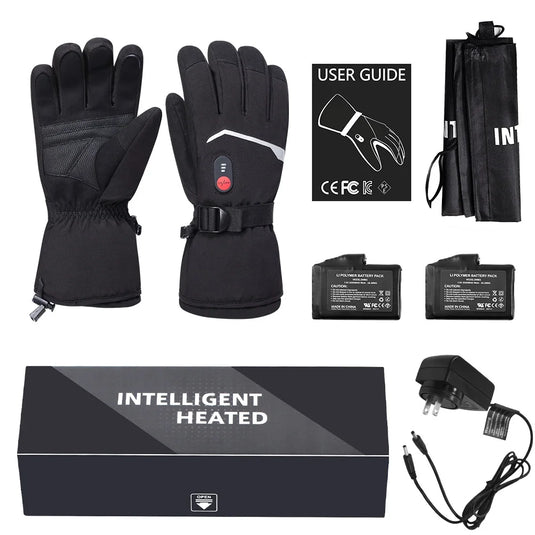 Snow Deer Gloves for Men Women, Rechargeable Electric Heated Gloves ,Heated Skiing Gloves and Snowboarding Gloves