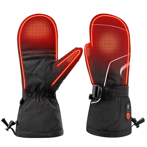 Load image into Gallery viewer, SNOW DEER Upgraded Heated Gloves for Men &amp; Women - Rechargeable Electric Mittens with Battery Display, Waterproof for Skiing, Hiking &amp; Winter Work
