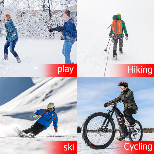 SNOW DEER Heated Gloves for Women Men Rechargeable Waterproof,Glove Liners Ski Snow Gloves for Cold Weather Winter Hand Warmers