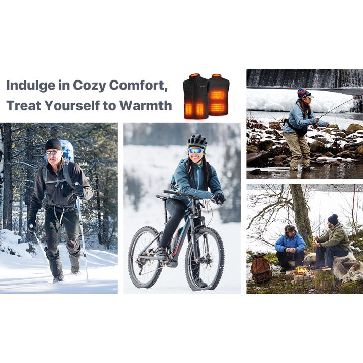 Load image into Gallery viewer, SNOW DEER Heated Vest for Women Men, Heated Jacket Clothing with Battery Pack Included Electric Heating for Hunting Fishing
