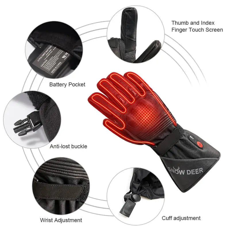 Load image into Gallery viewer, heated gloves detail
