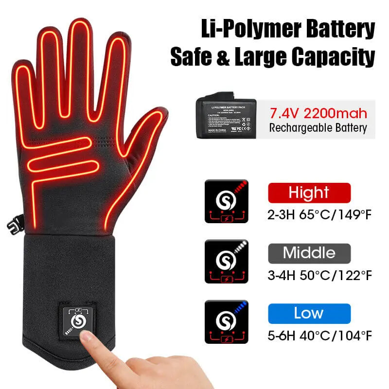 Load image into Gallery viewer, Snow Deer Heated Breathable Thin Glove Liners
