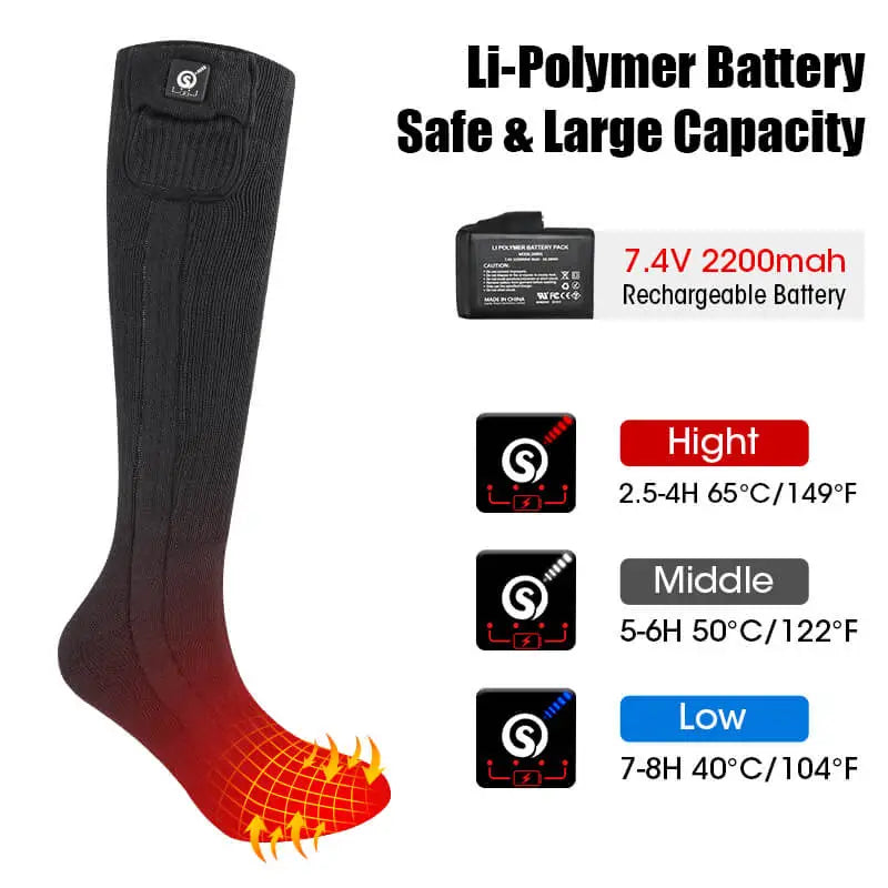 Load image into Gallery viewer, heated socks temperature adjustment
