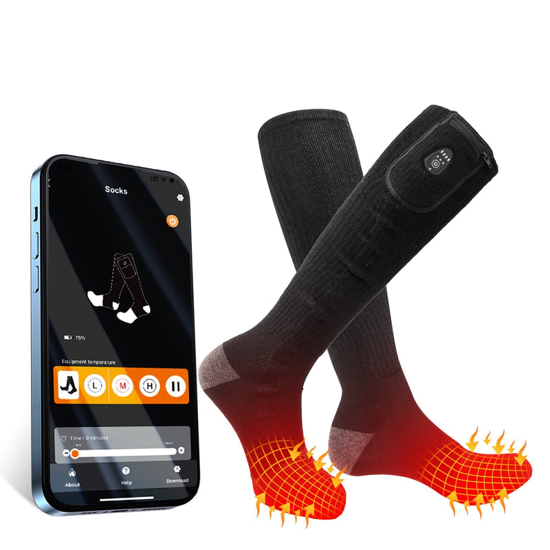 Load image into Gallery viewer, SNOW DEER Bluetooth Heated Socks
